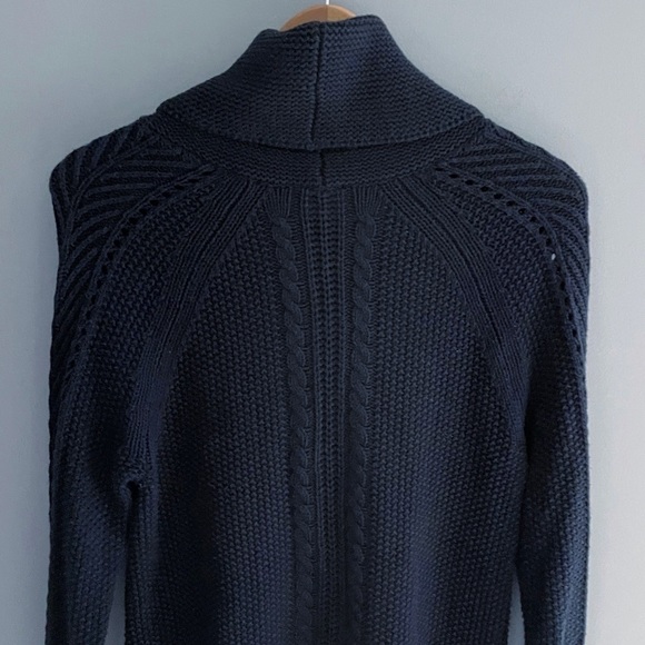 CAbi | Sweaters | Cabi Chunky Navy Cable Knit Sweater 368 | Poshmark